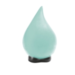 Hellblauer Stressball in Form eines Wassertropfens aus PU-Schaum farbe hellblau dritte Ansicht