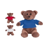 Teddy-Plüschtier mit bedruckbarem T-Shirt als Giveaway für Kleinkinder Ansicht in vielen Farben