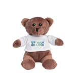 Teddy-Plüschtier mit bedruckbarem T-Shirt als Giveaway für Kleinkinder Ansicht mit Druckbereich