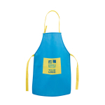 Kinderschürze aus Non-Woven mit Vordertasche für Backen und Kochen Ansicht mit Druckbereich