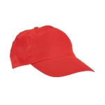 Kinder-Cap mit Belüftungsöffnungen und Klettverschluss farbe rot