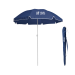 Klassischer Sonnenschirm aus 170T als Sommer-Merchandising mit Logo Ansicht mit Druckbereich