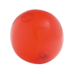 Transparenter Wasserball als Giveaway auf Touristikmessen farbe rot