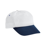 Cap aus Polyester mit farbigen Details als Werbeartikel bedrucken farbe blau