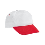 Cap aus Polyester mit farbigen Details als Werbeartikel bedrucken farbe rot