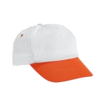 Cap aus Polyester mit farbigen Details als Werbeartikel bedrucken farbe orange