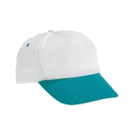 Cap aus Polyester mit farbigen Details als Werbeartikel bedrucken farbe hellblau