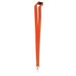 Schlüsselband mit Karabiner und Panikverschluss bedrucken farbe orange