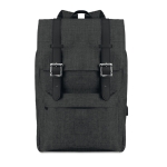 Laptoprucksack mit USB-Anschluss und dekorativen Riemen, 15'' farbe schwarz dritte Ansicht