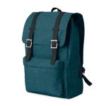 Laptoprucksack mit USB-Anschluss und dekorativen Riemen, 15'' farbe blau