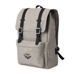 Laptoprucksack mit USB-Anschluss und dekorativen Riemen, 15'' farbe grau Hauptansicht