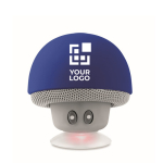 Bluetooth-Lautsprecher in origineller Pilzform mit Saugnapf mit Logo Ansicht mit Druckbereich