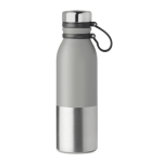 Tropfsichere Thermosflasche im eleganten Design bedrucken, 600 ml farbe grau