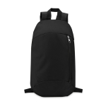 Günstiger bedruckter Rucksack für Wanderungen aus Polyester farbe schwarz