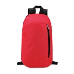 Günstiger bedruckter Rucksack für Wanderungen aus Polyester farbe rot