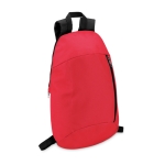 Günstiger bedruckter Rucksack für Wanderungen aus Polyester farbe rot zweite Ansicht