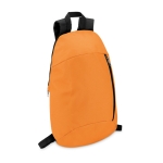 Günstiger bedruckter Rucksack für Wanderungen aus Polyester farbe orange zweite Ansicht