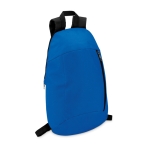 Günstiger bedruckter Rucksack für Wanderungen aus Polyester farbe köngisblau zweite Ansicht