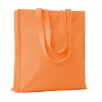 Öko-Baumwolltasche mit verstärkten langen Henkeln, 140 g/m2 farbe orange