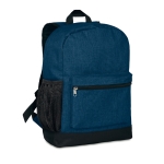 Diebstalhsicherer Rucksack aus Polyester mit verstecktem Fach farbe blau dritte Ansicht