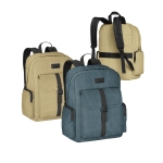 Laptoprucksack aus Canvasbaumwolle im Outdoor-Stil, 15,6'' Ansicht in vielen Farben