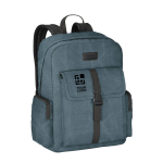 Laptoprucksack aus Canvasbaumwolle im Outdoor-Stil, 15,6'' Ansicht mit Druckbereich