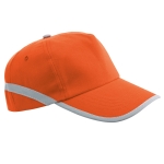 Cap mit reflektierenden Elementen, Belüftungsösen und Klettverschluss farbe orange