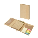 Set mit Block und Post-It als ökologisches Geschenk für Ihre Kunden Ansicht in vielen Farben