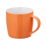 Kaffebecher in verschiedenen leuchtenden Farben mit Logo, 370 ml farbe orange