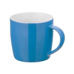 Kaffebecher in verschiedenen leuchtenden Farben mit Logo, 370 ml farbe hellblau