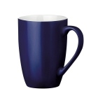 Moderne Kaffeetasse aus Keramik in vielen bunten Farben, 370 ml farbe blau