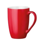 Moderne Kaffeetasse aus Keramik in vielen bunten Farben, 370 ml farbe rot