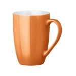 Moderne Kaffeetasse aus Keramik in vielen bunten Farben, 370 ml farbe orange