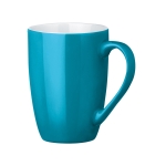 Moderne Kaffeetasse aus Keramik in vielen bunten Farben, 370 ml farbe türkis