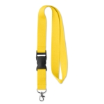 Lanyard aus Polyester mit abnehmbarer Schnalle als Werbemittel farbe gelb