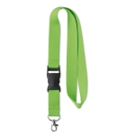 Lanyard aus Polyester mit abnehmbarer Schnalle als Werbemittel farbe lindgrün