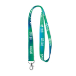 Lanyard aus Polyester speziell für Sublimationsdruck Ansicht mit Druckbereich