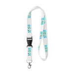 Lanyard Sublim Plus 15mm Ansicht mit Druckbereich