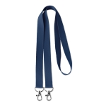 Lanyard Duo 15mm farbe blau