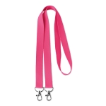 Lanyard Duo 15mm farbe rosa