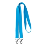 Lanyard Duo 15mm farbe hellblau