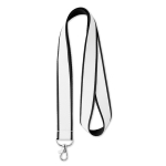 Lanyard aus Satin mit farblicher Unterschicht bedrucken farbe schwarz