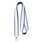 Lanyard aus Satin mit farblicher Unterschicht bedrucken farbe blau