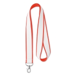 Lanyard aus Satin mit farblicher Unterschicht bedrucken farbe rot