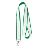 Lanyard aus Satin mit farblicher Unterschicht bedrucken farbe grün