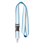 Lanyard mit farblicher Unterschicht und abnehmbarer Schnalle farbe hellblau