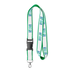 Lanyard mit farblicher Unterschicht und abnehmbarer Schnalle Ansicht mit Druckbereich