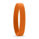 Günstiges Silikonarmband mit bis zu 4 Farben bedrucken, 12 mm farbe orange