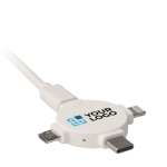 3 in1 Ladekabel mit Mikro-USB, Typ C und doppelseitigem Stecker Ansicht mit Druckbereich