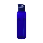 Tritan Trinkflasche mit farbigem Körper, BPA-frei, für Werbung, 650 ml farbe blau-transparent zweite Vorderansicht